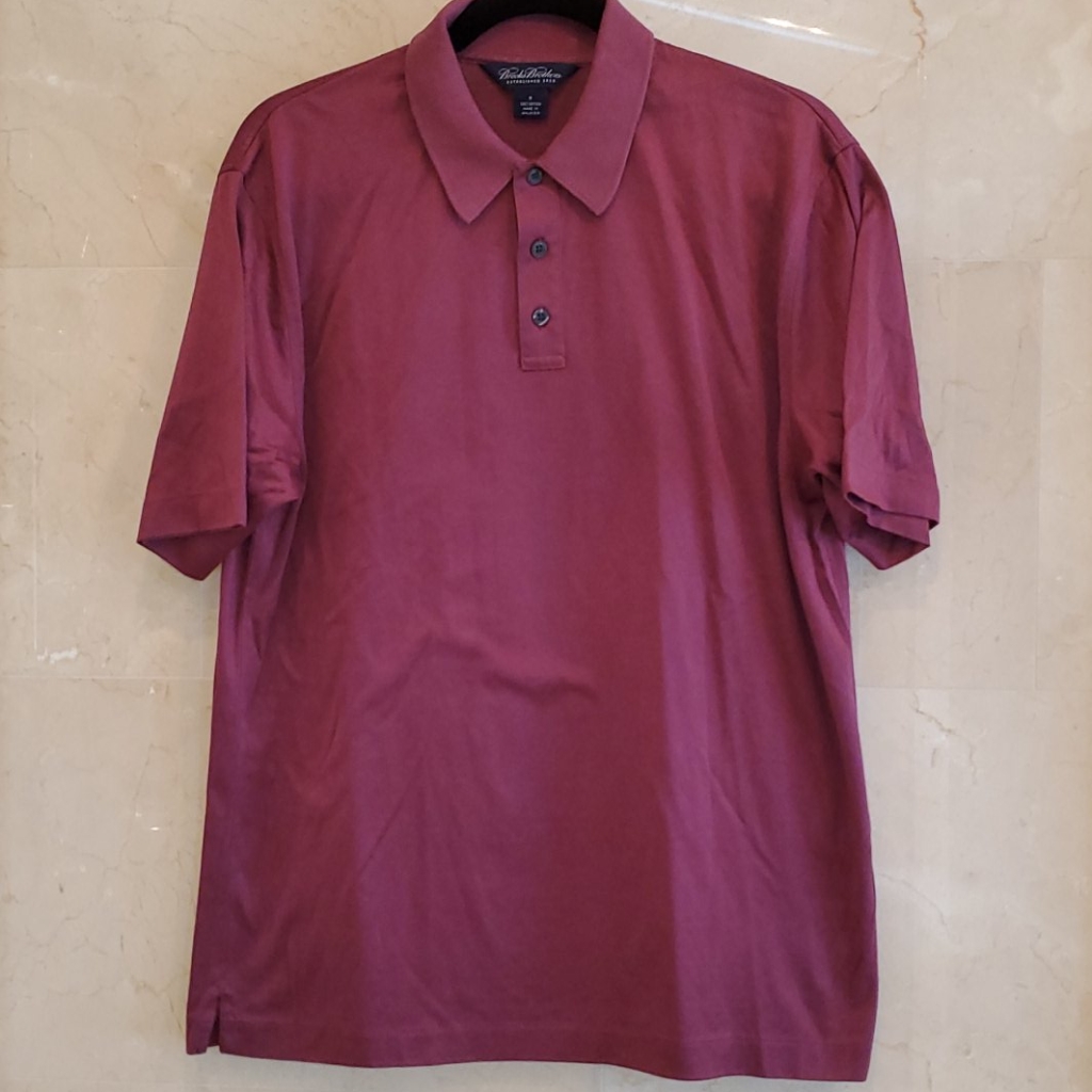 Brand New Mens Brooks Brothers Burgundy Polo Shirt